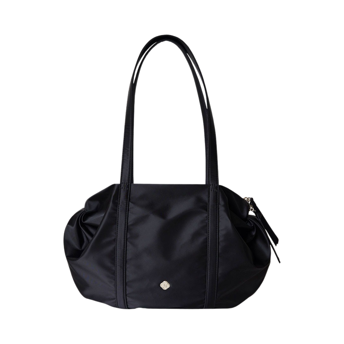 [예약배송] 히어리 우먼 오로라 셔링백 블랙