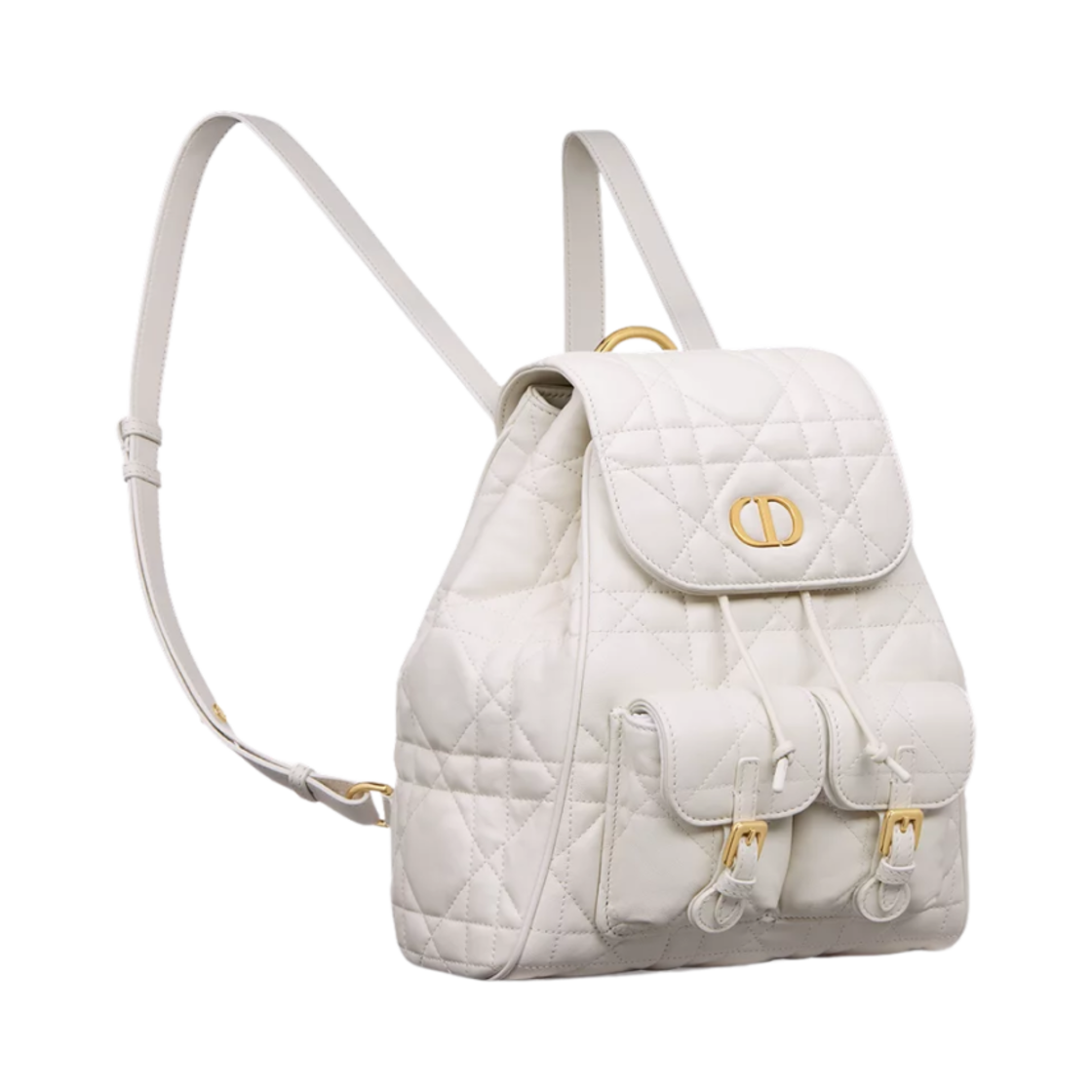디올 카로 미디엄 백팩 매크로까나쥬 카프스킨 라떼(Dior Caro Medium Backpack Macrocannage Calfskin Latte) - 3