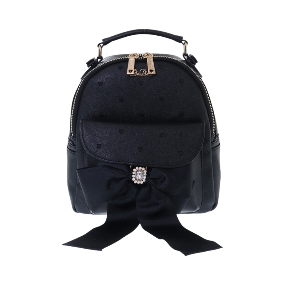 리즈 리사 롱 리본 백팩 블랙(Liz Lisa Long Ribbon Backpack Black)
