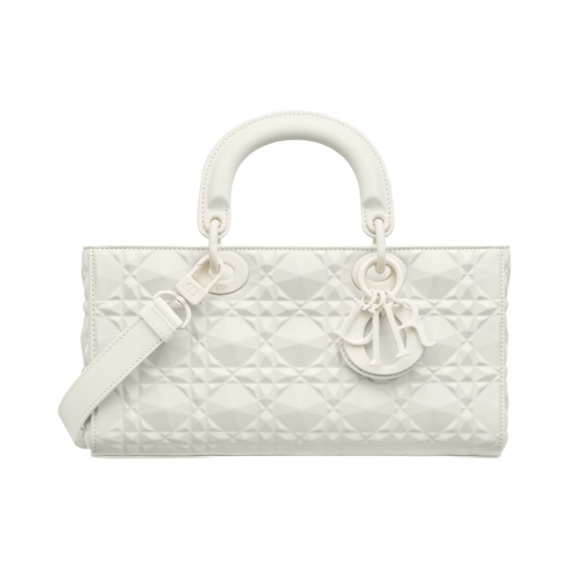 디올 미디움 레이디 D 조이 백 까나쥬 카프스킨 다이아몬드 모티프 라떼(Dior Medium Lady D Joy Bag Cannage Calfskin Diamond Motif Latte) - 1