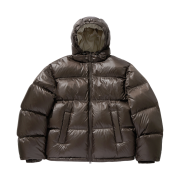 TONY HAWK Balboa Ripstop Hooded Down Short Puffer Brown