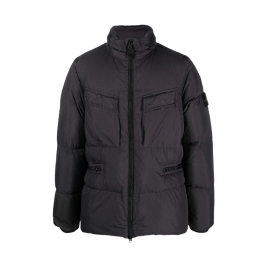 Stone Island 40123 Garment Dyed Crinkle Reps R-NY Down Jacket Dark Grey - 22FW
