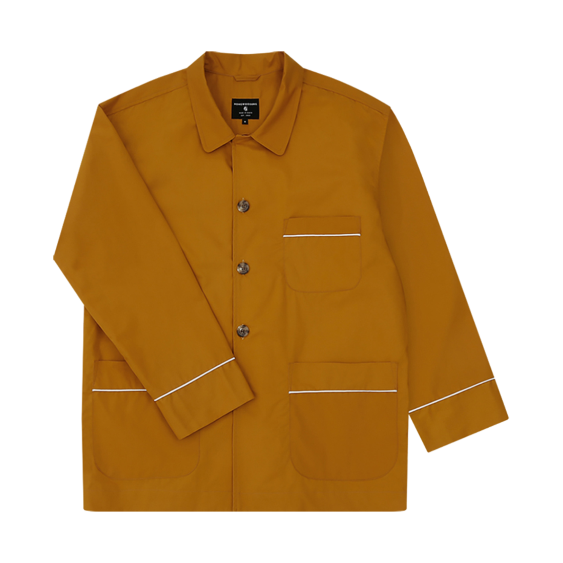 SS24JSJ050MD Hongwoosung Patterned Outside Pajama Mustard