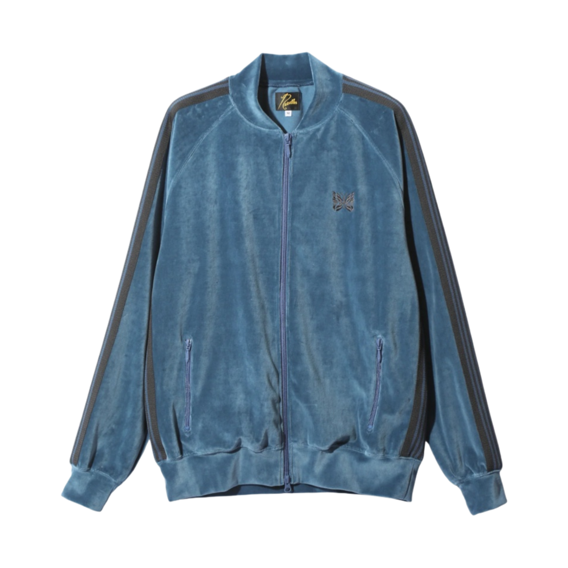 니들스 R.C. 트랙 자켓 C/PE 벨루어 스모크 블루(Needles R.C. Track Jacket C/PE Velour Smoke Blue) - 1