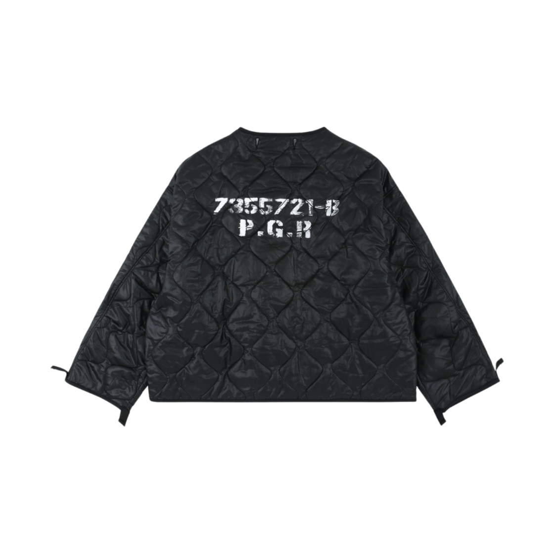 프로젝트 G/R 본디지 크로스 피쉬테일 파카 블랙(Project G/R Bondage Cross Fishtail Parka Black) - 4