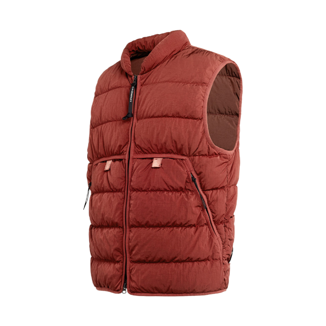 C.P. 컴퍼니 에코 크롬-R 다운 베스트 케첩 레드 - 23FW(C.P. Company Eco-Chrome R Down Vest Ketchup Red - 23FW) - 2