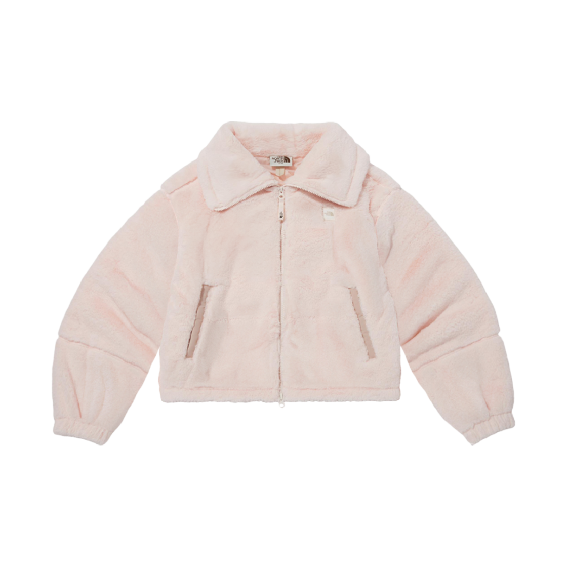 (W) 노스페이스 화이트 라벨 퍼피 플리스 자켓 페일 피치