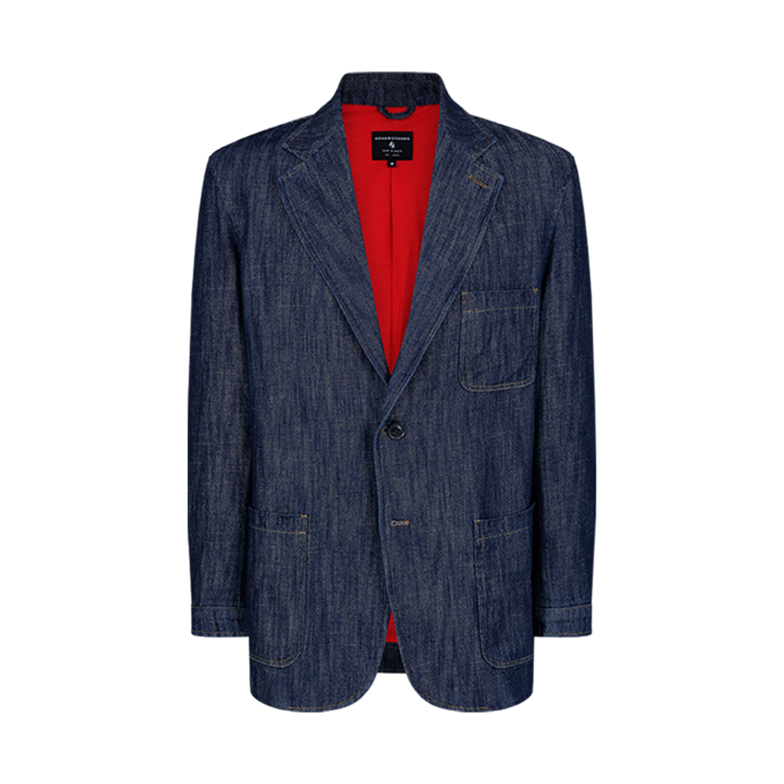SS24JDJ052DB Hongwoosung Vintage Denim Jacket Deep Blue