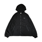 Undermycar Mu.105 Anti Fxxking Logo Play Regular Fit Nylon Windbreaker Black