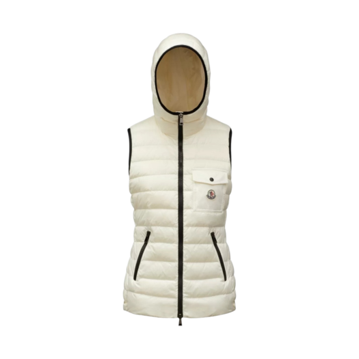 (W) Moncler Glyco Gilet Silk White - 22SS