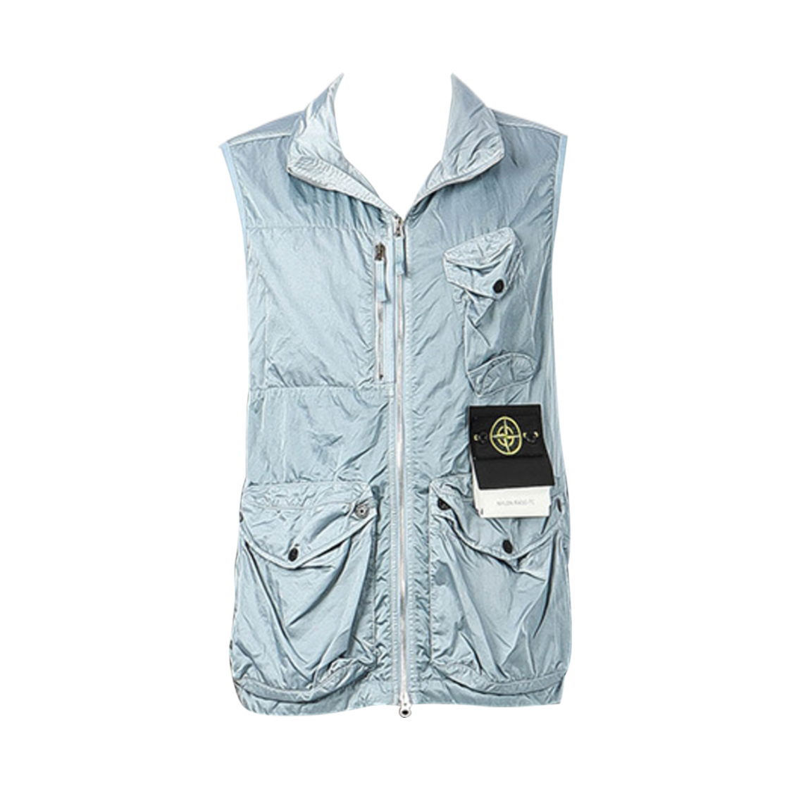7415G0430-V0046 Stone Island G0430 Lasso TC Utility Vest Mid Blue - 21SS