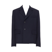 Wooyoungmi Cropped Single Jacket Navy - 22FW