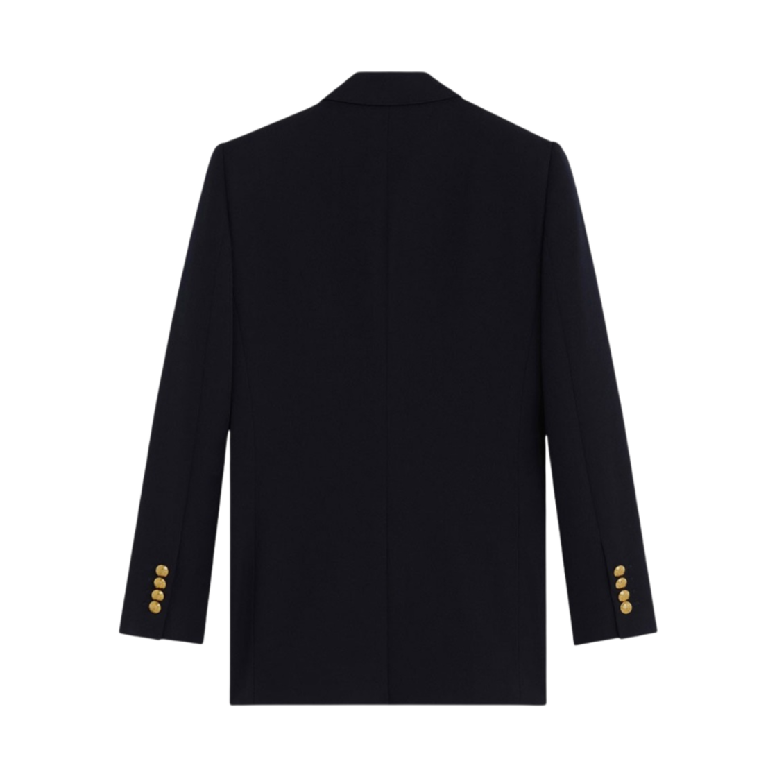(W) 셀린느 다이애그널 울 롱 자켓 네이비((W) Celine Long Jacket in Diagonal Wool Navy) - 2