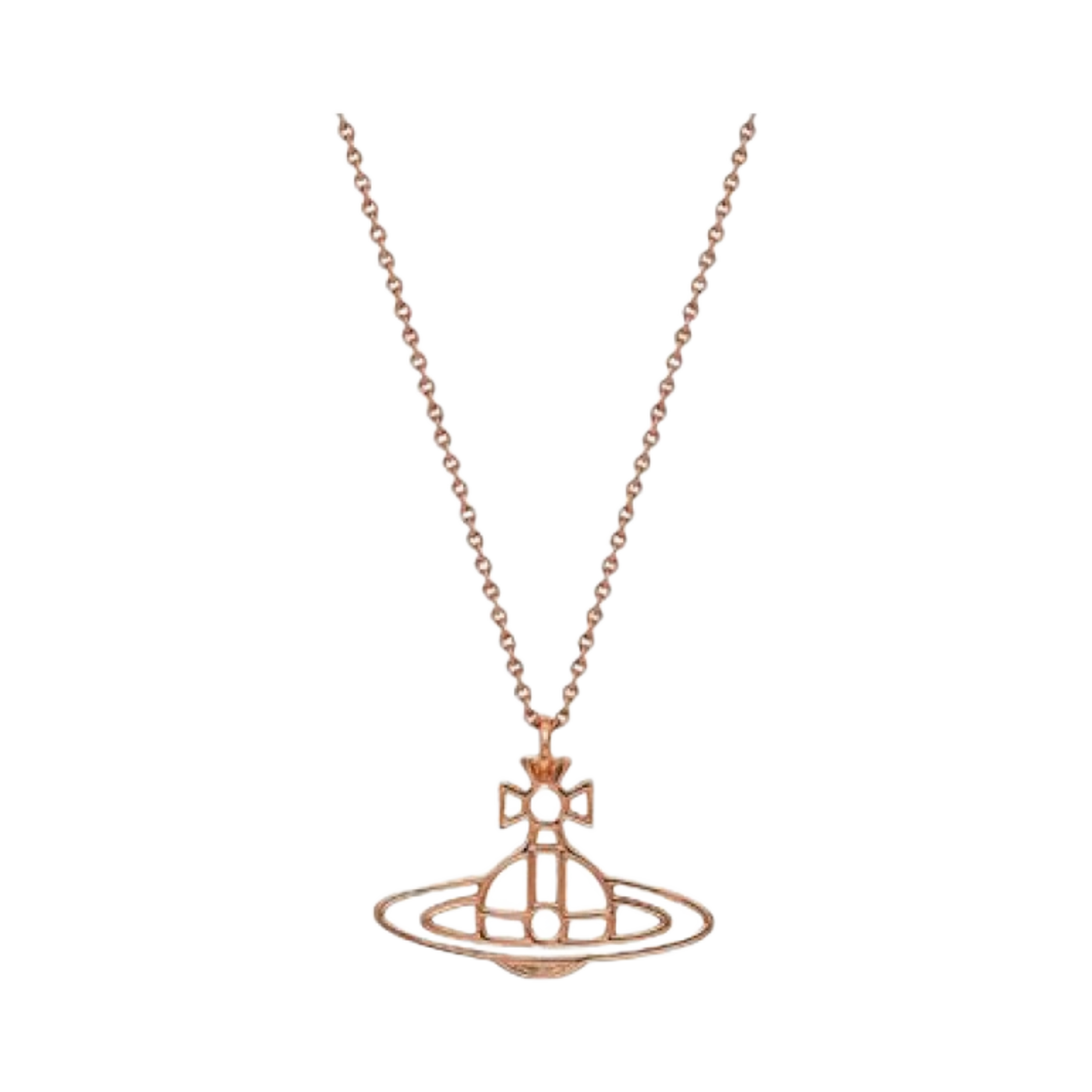 비비안 웨스트우드 씬 플랫 오브 펜던트 핑크 골드(Vivienne Westwood Thin Flat Orb Pendant Pink Gold) - 1