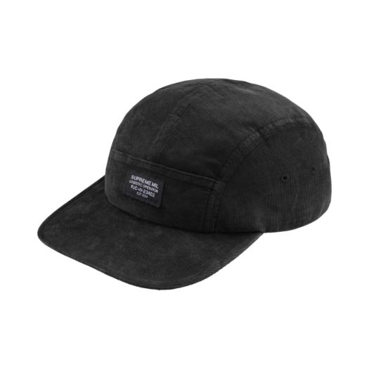 슈프림 레오파드 코듀로이 캠프캡 블랙 - 23FW | Supreme | KREAM
