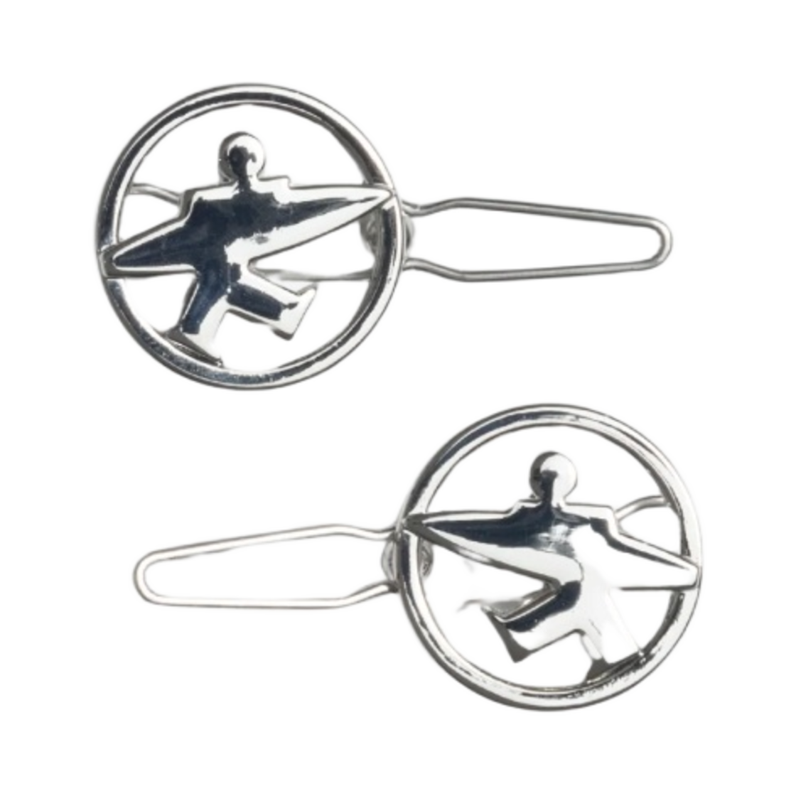 【STUSSY】SURFMAN HAIRCLIP 스투시 서프맨 헤어클립 실버 | Stussy | KREAM
