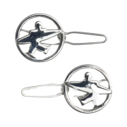 Stussy Surfman Hairclip Silver