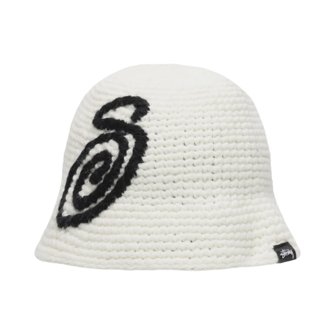 스투시 스월리 S 니트 버킷햇 본(Stussy Swirly S Knit Bucket Hat Bone) - 1