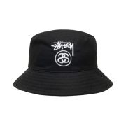 Stussy Stock Lock Deep Bucket Hat Black