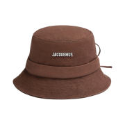 Jacquemus Le Bob Gadjo Knotted Bucket Hat Brown