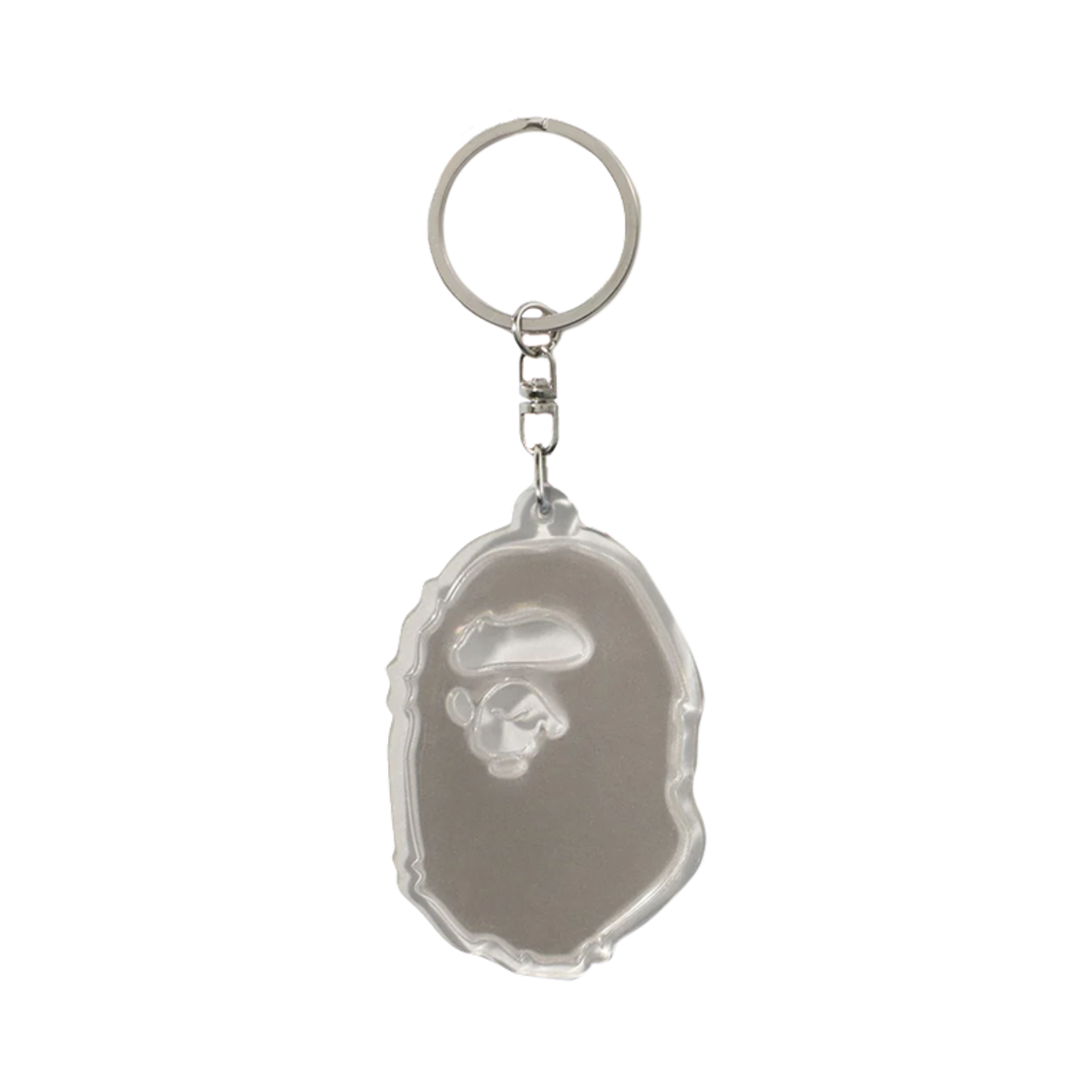 베이프 에이프 헤드 리플렉티브 키체인 블랙(BAPE Ape Head Reflective Keychain Black)