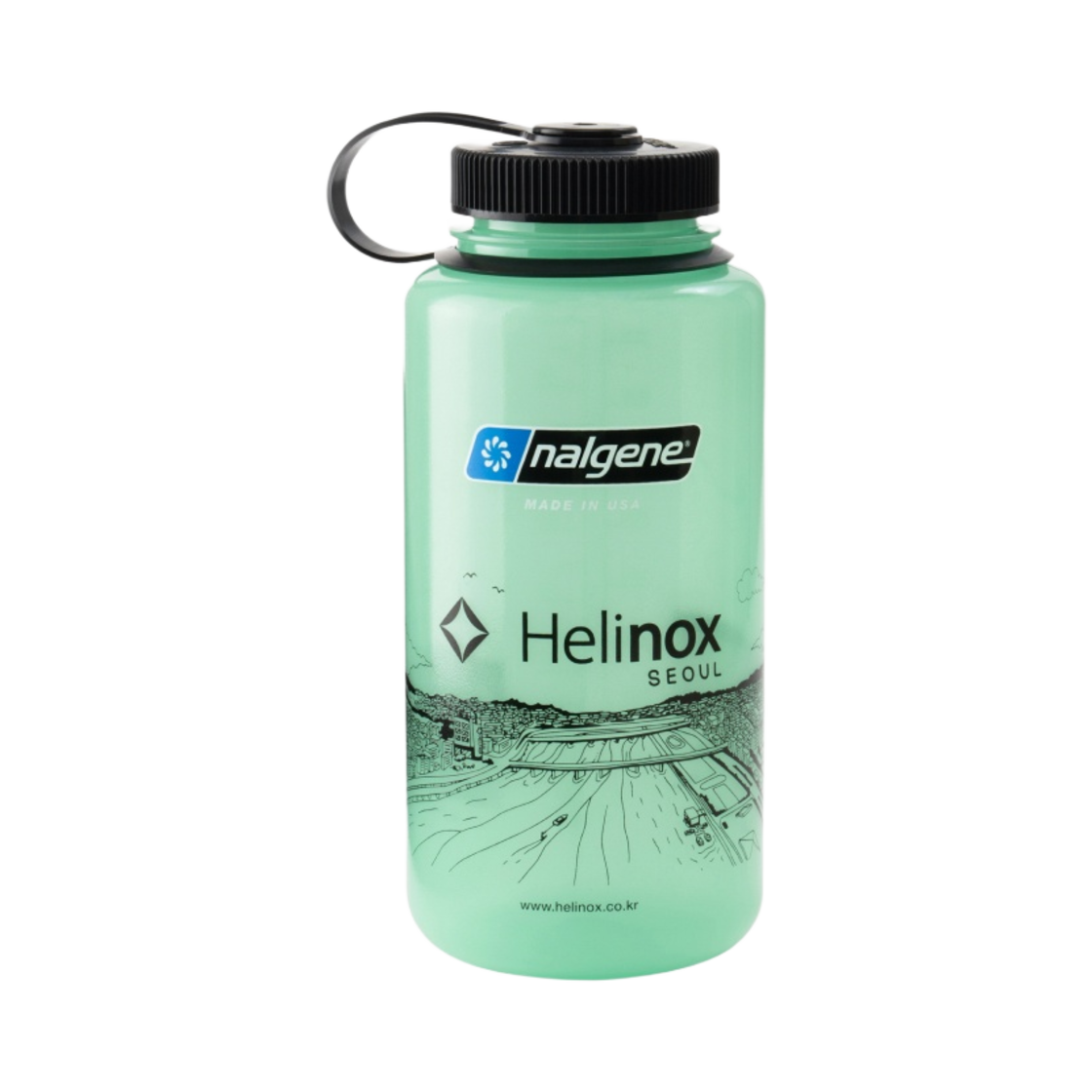 헬리녹스 글로우 에디션 날진 보틀 1L 서울 글로우 그린(Helinox Glow Edition Nalgene Bottle 1L Seoul Glow Green)