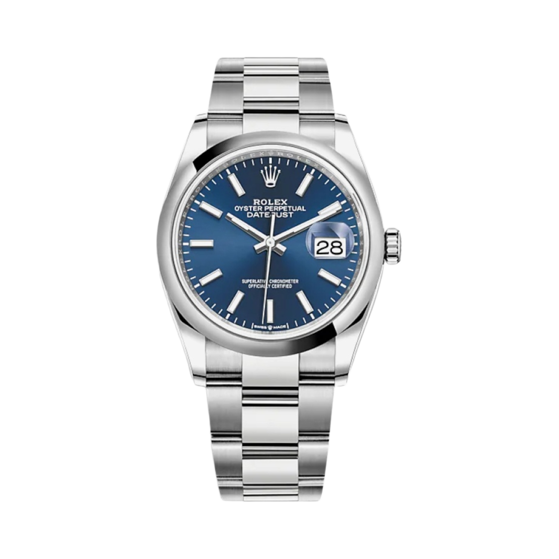 126200 Rolex Datejust 36mm 126200 Bright Blue Oyster