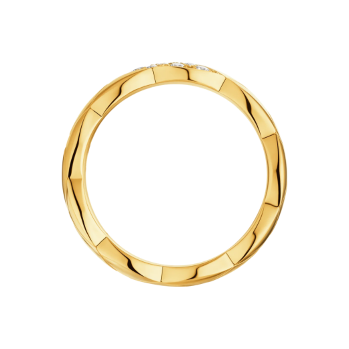 샤넬 코코 크러쉬 링 퀼티드 모티프 스몰 & 18K 옐로우 골드 다이아몬드(Chanel Coco Crush Ring Quilted Motif Small & 18K Yellow Gold Diamonds) - 3