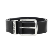 Diesel B-Visible Leather Belt Black