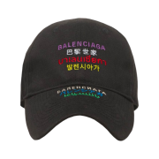 Balenciaga Languages Cap Black Multicolor
