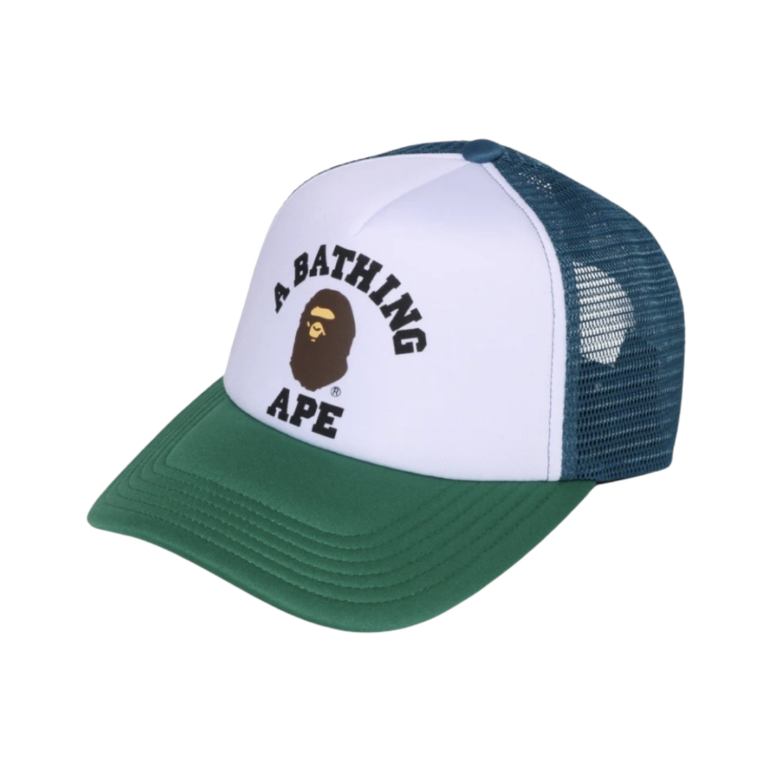 - BAPE College Mesh Cap Blue