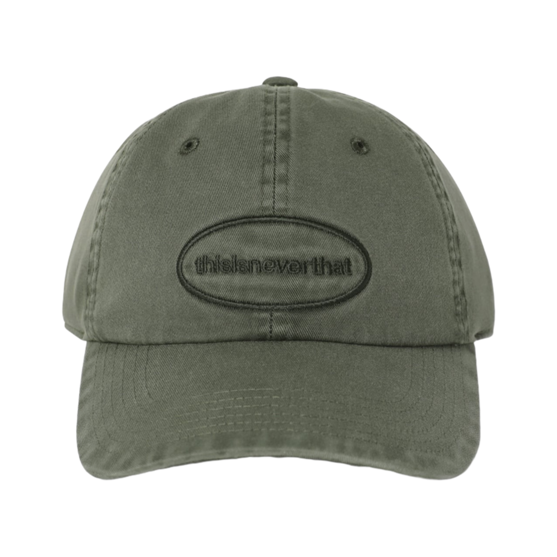 디스이즈네버댓 오버다이드 E/T-로고 캡 카키(Thisisneverthat Overdyed E/T-Logo Cap Khaki) - 2