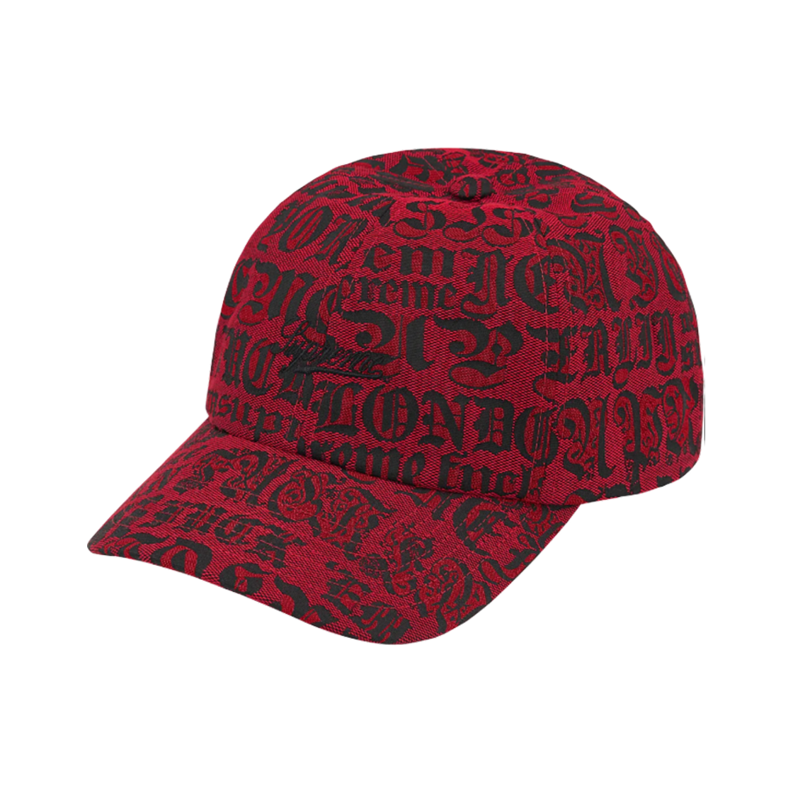 - Supreme Cities Jacquard 6-Panel Red - 25SS
