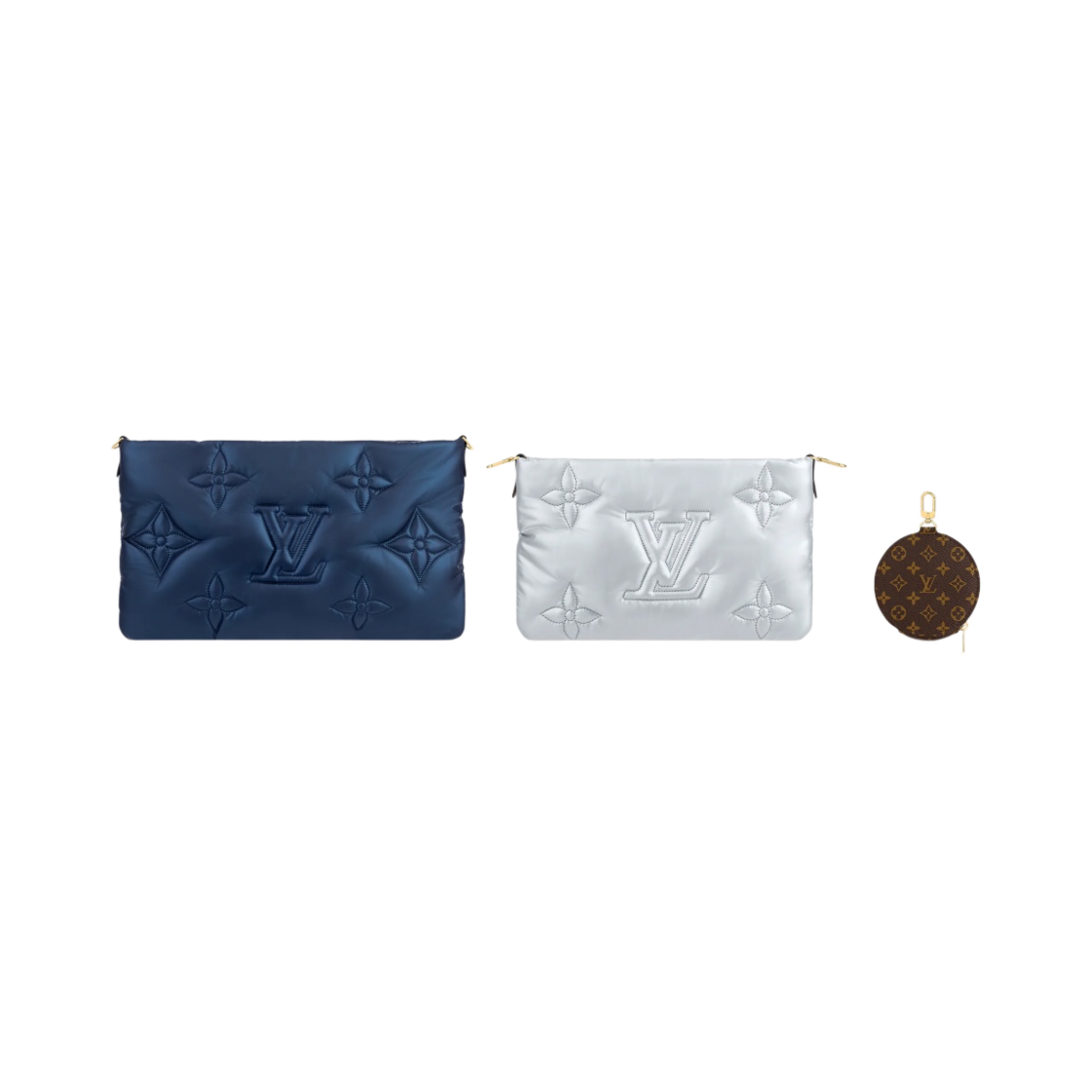 루이비통 맥시 멀티 포쉐트 악세수아 네이비 블루 실버(Louis Vuitton Maxi Multi Pochette Accessoires Navy Blue Silver) - 6