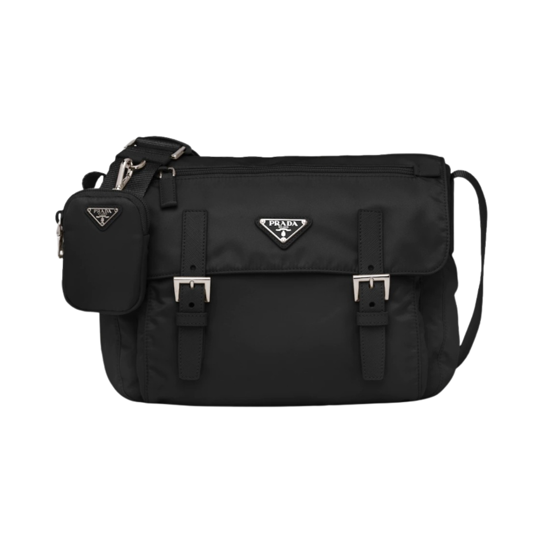 프라다 리나일론 숄더백 블랙(Prada Re-Nylon Shoulder Bag Black)