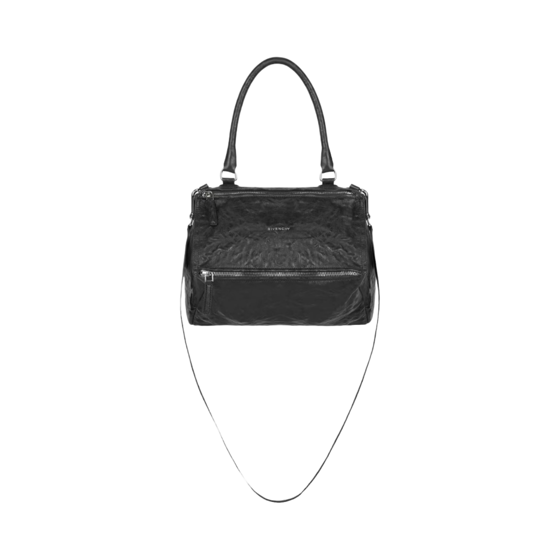 지방시 에이지드 레더 스몰 판도라백 블랙