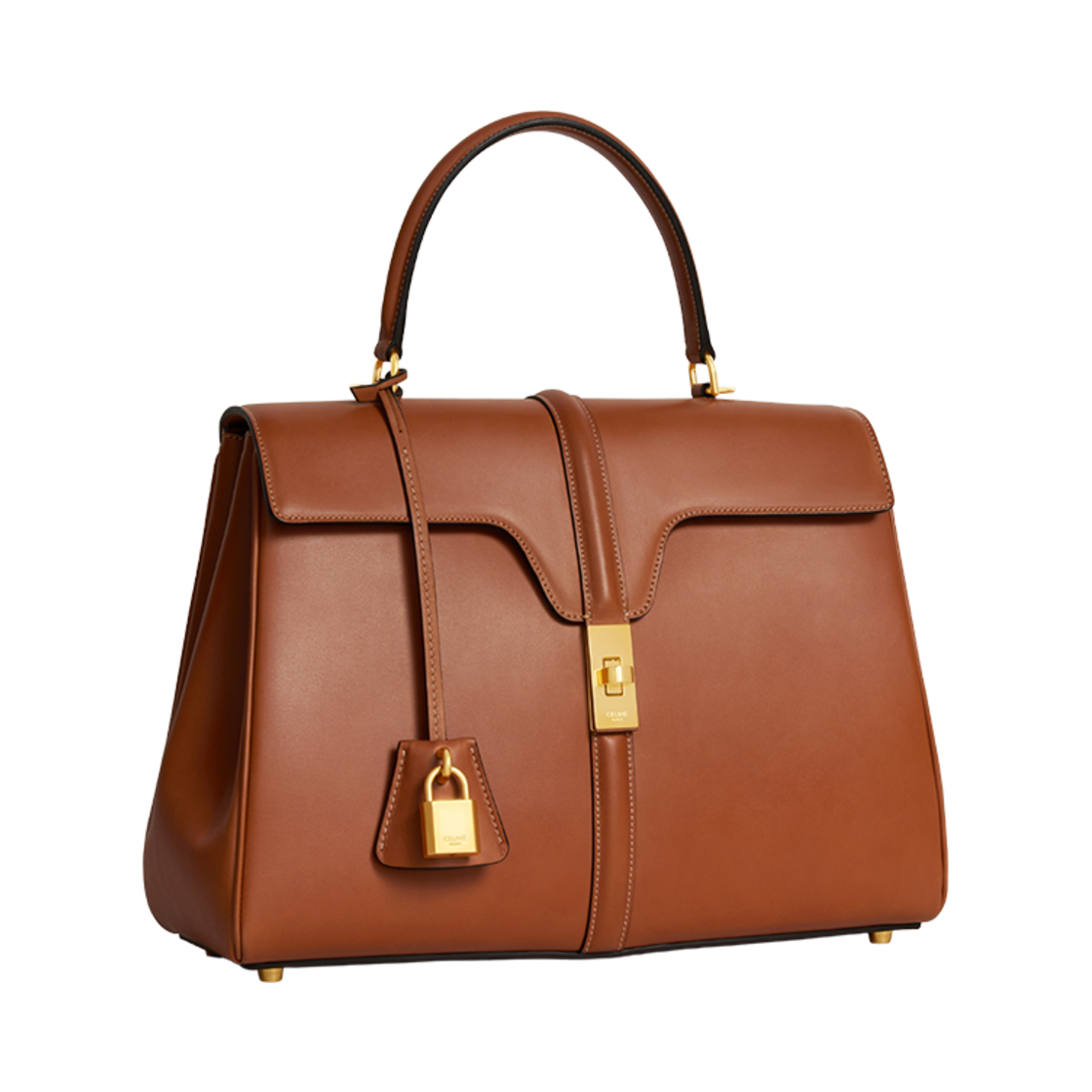 셀린느 클래식 16 백 내츄럴 카프스킨 탄(Celine Classique 16 Bag in Natural Calfskin Tan) - 2