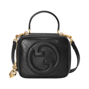 Gucci Blondie Top Handle Bag Black Leather