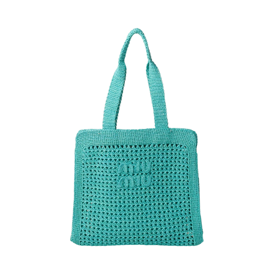 미우 미우 패브릭 토트백 제이드 그린(Miu Miu Fabric Tote Bag Jade Green) - 1
