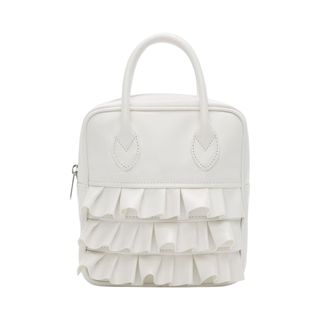 꼼데가르송 걸 러플 더플백 화이트(Comme des Garcons Girl Ruffled Duffle Bag White)
