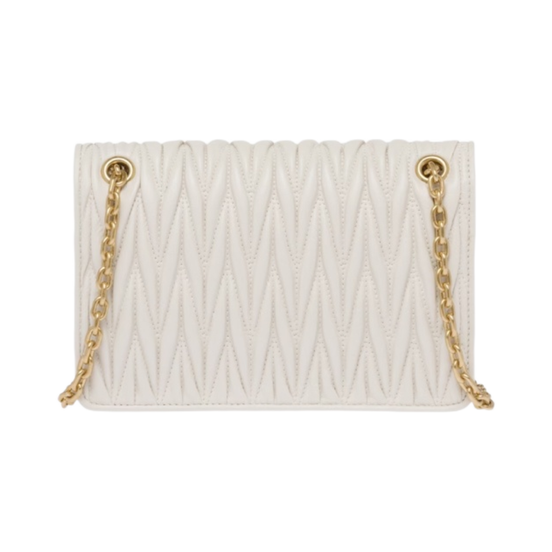 미우 미우 마테라쎄 나파 가죽 미니백 화이트(Miu Miu Matelasse Nappa Leather Mini Bag White) - 3