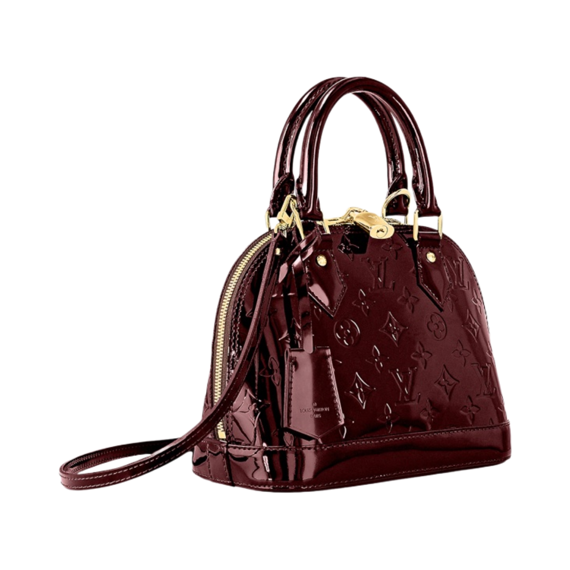루이비통 알마 BB 모노그램 베르니 아마랑트 레드(Louis Vuitton Alma BB Monogram Vernis Amarante Red) - 2