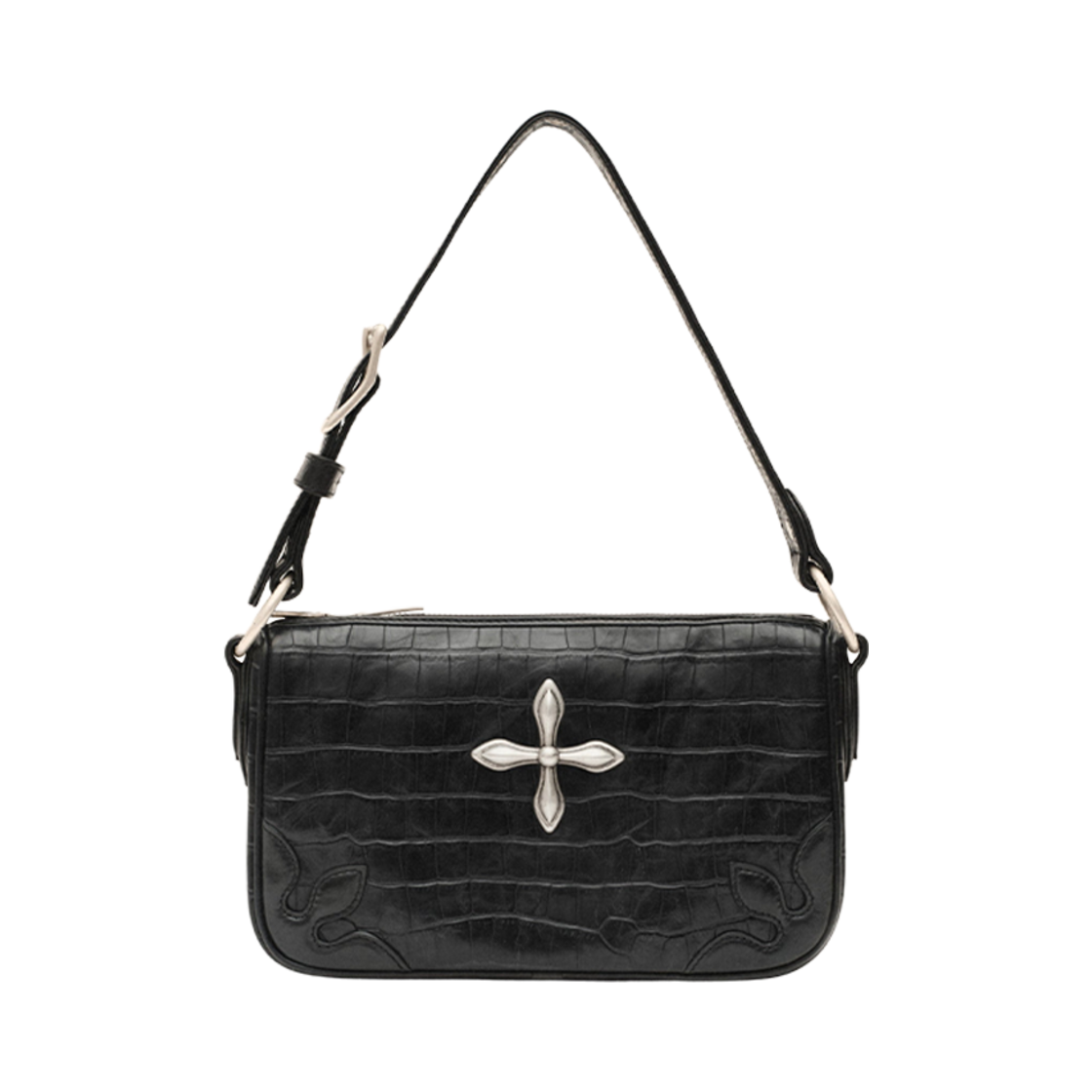 (W) 에스엠에프케이 컴패스 빅 키티 백 미디움 그레이((W) SMFK Compass Big Kitty Bag Medium Grey)