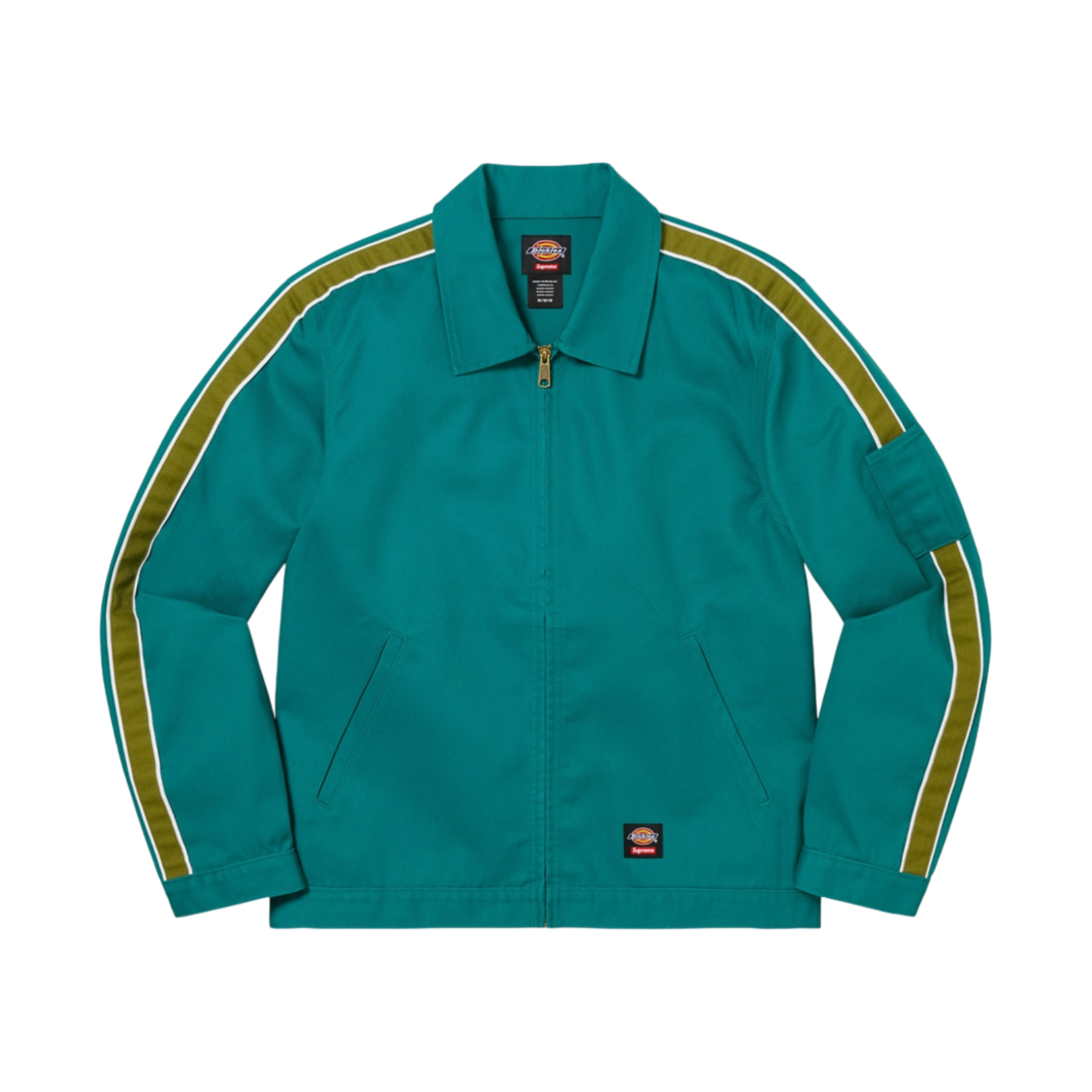 슈프림 x 디키즈 스트라이프 아이젠하워 자켓 틸 - 22SS(Supreme x Dickies Stripe Eisenhower Jacket Teal - 22SS) - 1