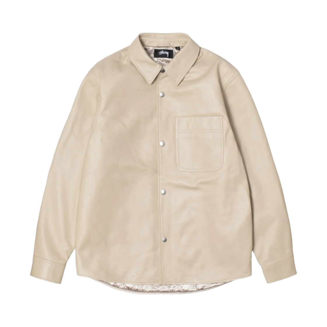 스투시 레더 오버셔츠 내츄럴(Stussy Leather Overshirt Natural) - 1