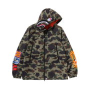 BAPE 1st Camo Shark Hoodie Jacket Green