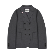FLETTA Classic Double button Ribbon Jacket Gray