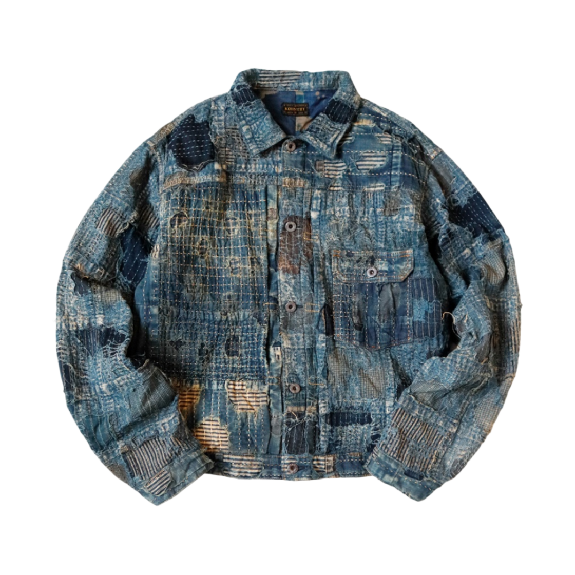 K2002LJ802/EK-1549/LJ/EK-1291/EK-1549LJA Kapital Boro Spring 1st Jacket Indigo