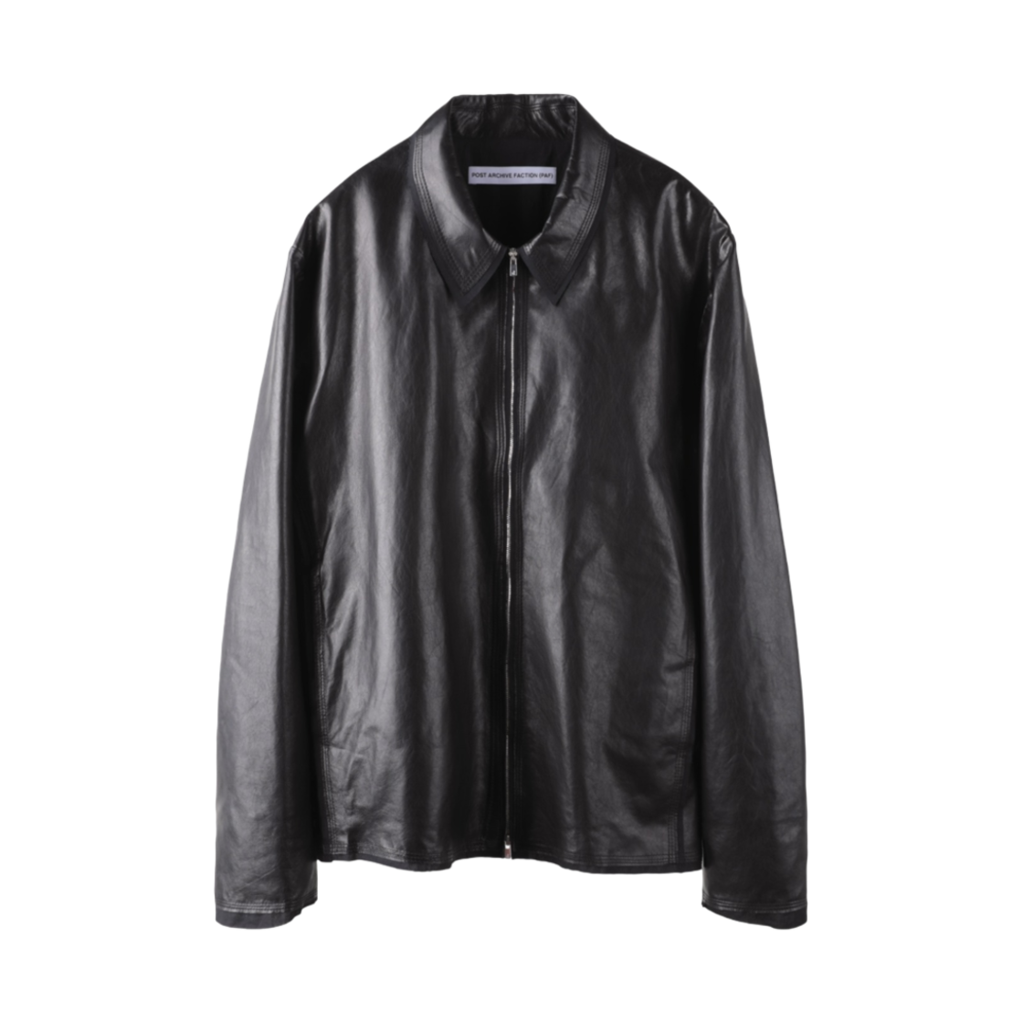 - Post Archive Faction (Paf) 8.0 Leather Jacket Right Black