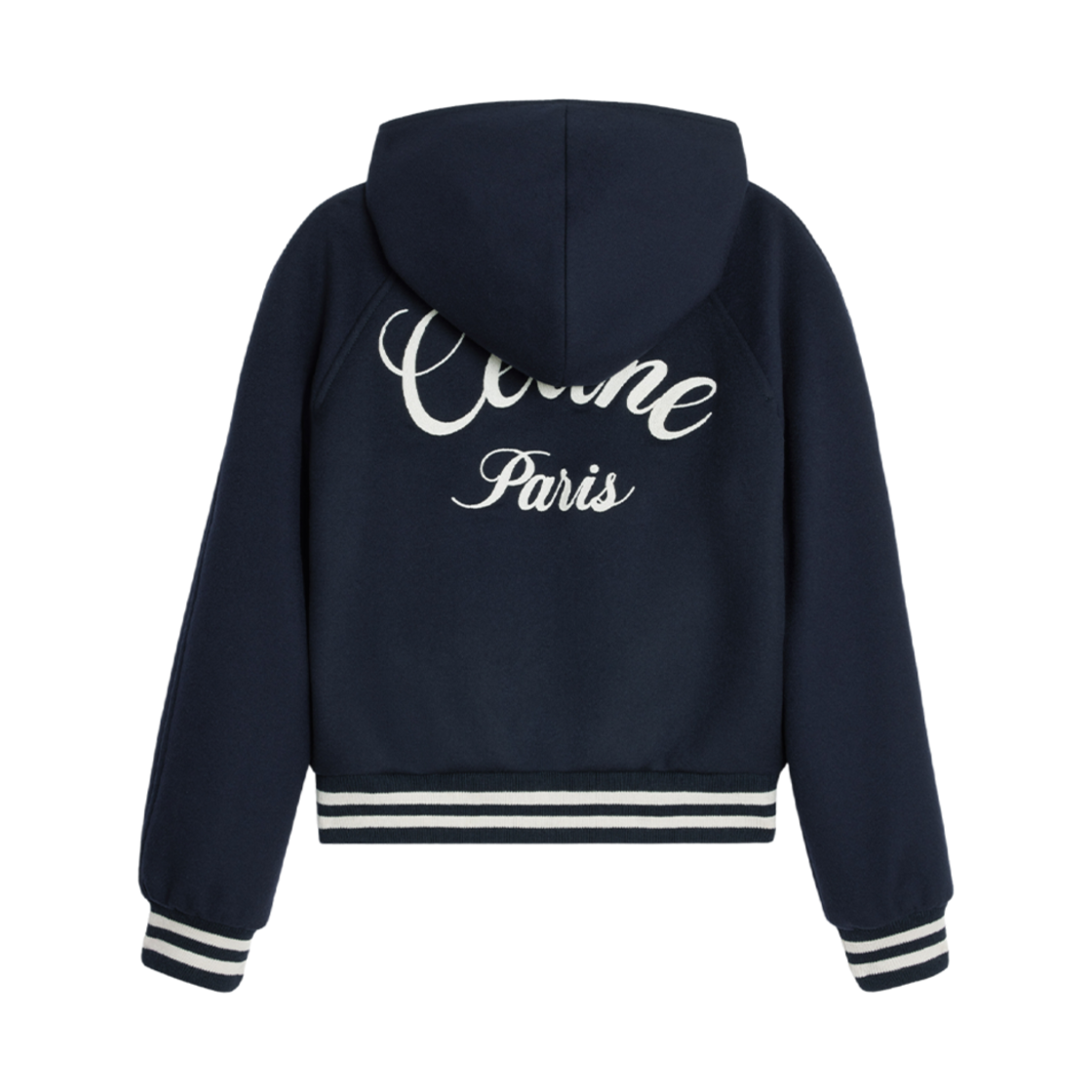 CELINE★素敵！Navy Double Face Cashmere Hooded Teddy Jacket NWT CELINE Navy Double Face Cashmere Hooded Teddy Jacket F